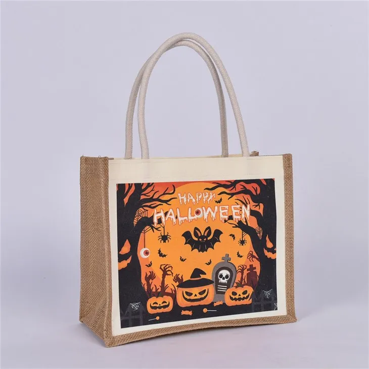 Orange Jute Bag